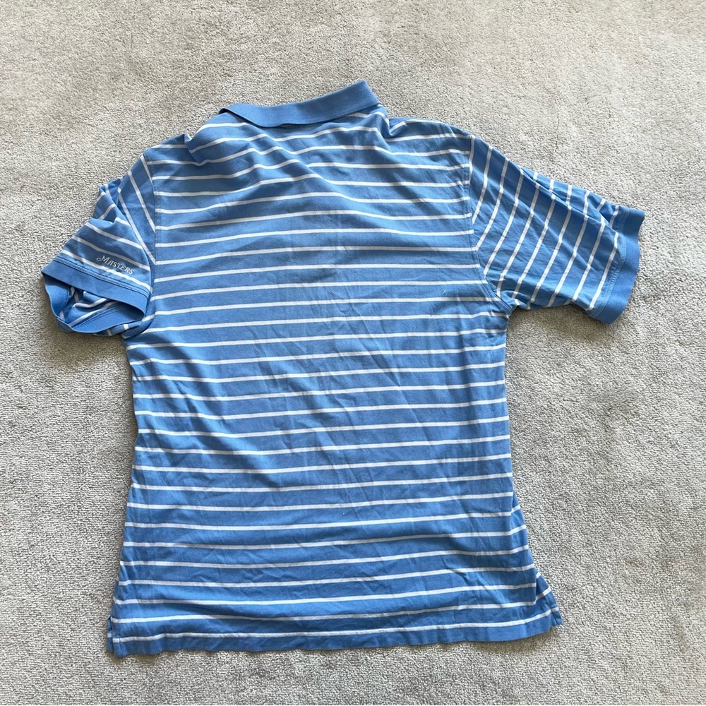 MASTERS COLLECTION 100% PIMA COTTON STRIPED POLO MENS SIZE LARGE GOLF ACTIVE - Picture 2 of 8